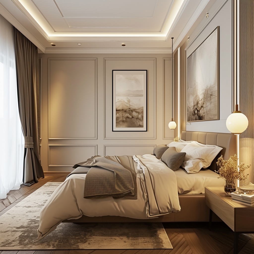 Tranquility in bedroom